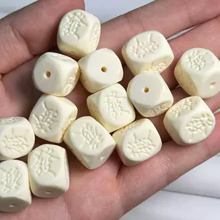 象牙果四方发字背云DIY文玩佛珠饰品配饰配件隔珠手串手工编织手