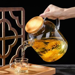 家庭用フラワーティーポット耐熱ガラスコールドケトル大容量直火ケトルリビングルームハイエンドティーセットティーケトル