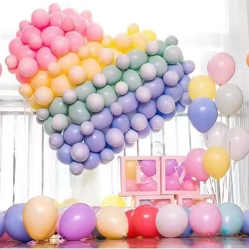 10 pulgadas macarón globos al por mayor 50 decoración de la habitación de boda fiesta de cumpleaños bar KTV diseño grueso a prueba de explosiones