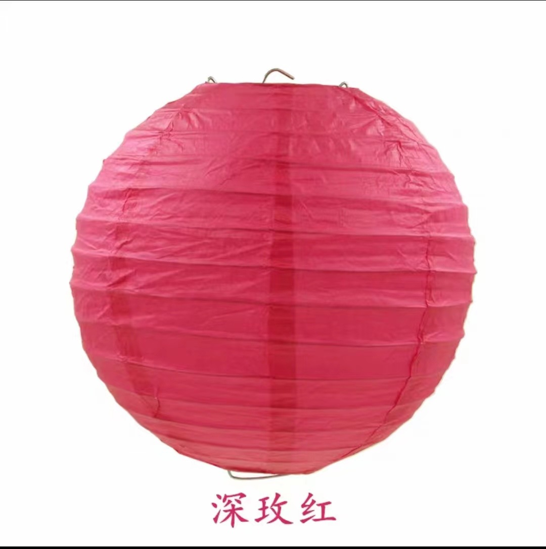 Lámparas de niños pintadas a mano DIY linternas esféricas de color sólido decoración de bodas Amazon Hot Sale image 11