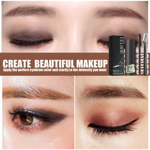 EELHOE Eyebrow Marking Kit Natural Hairline Powder Quick Eyebrow Card Lazy Natural Eyebrow Makeup