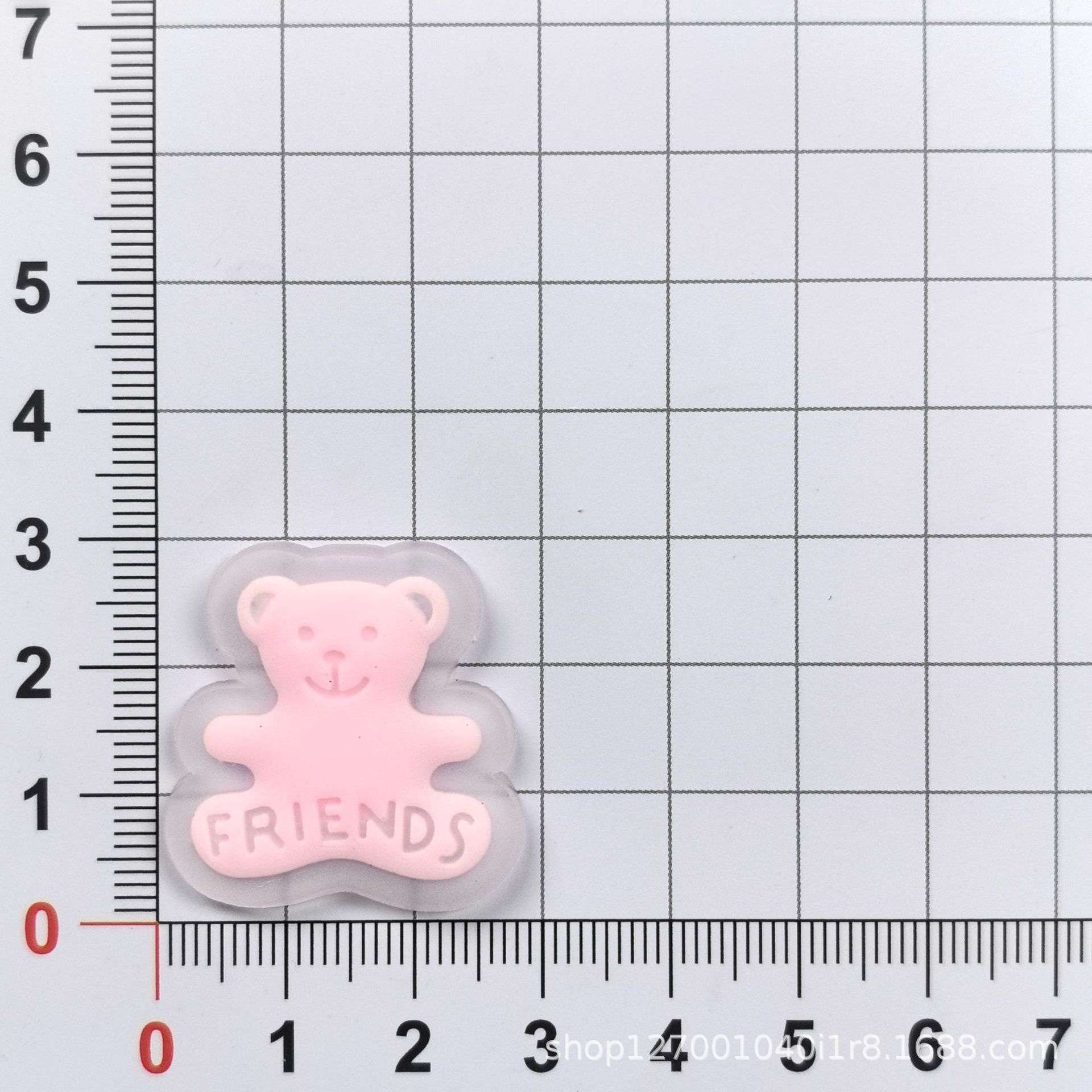 투명한 곰 쿠키 (30x30mm)