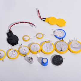 加工各种电池CR2032卧式焊脚纽扣电池3V引脚2032带焊脚电池脚距20