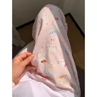 Весенне-летние женские длинные пижамные штаны, подходящие для уличной одежды, свободные штаны с защитой от комаров, тонкие повседневные домашние штаны для помещений с кондиционером.