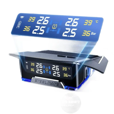 pressure monitor, wireless solar-powered, with | Tire pressure monitoring system
