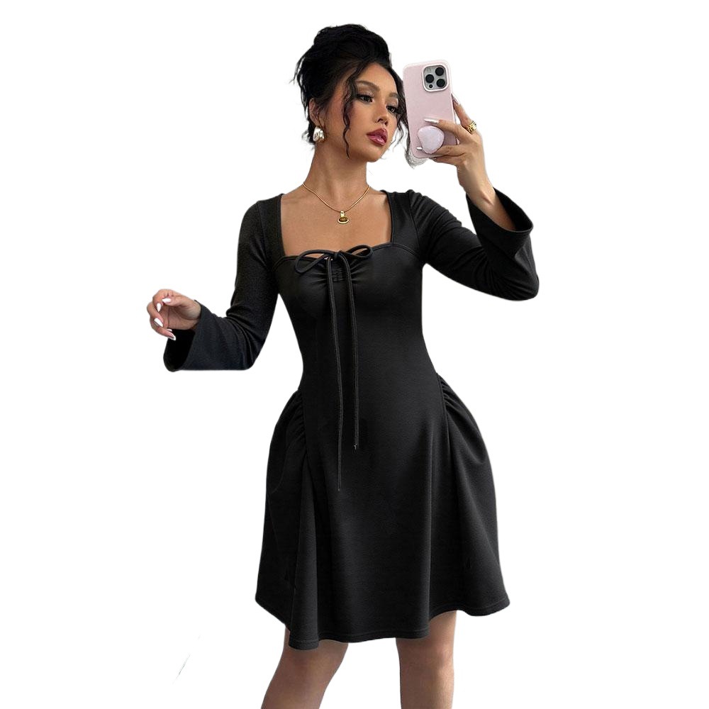 Women's Slim Fit Long-Sleeve Party Dress