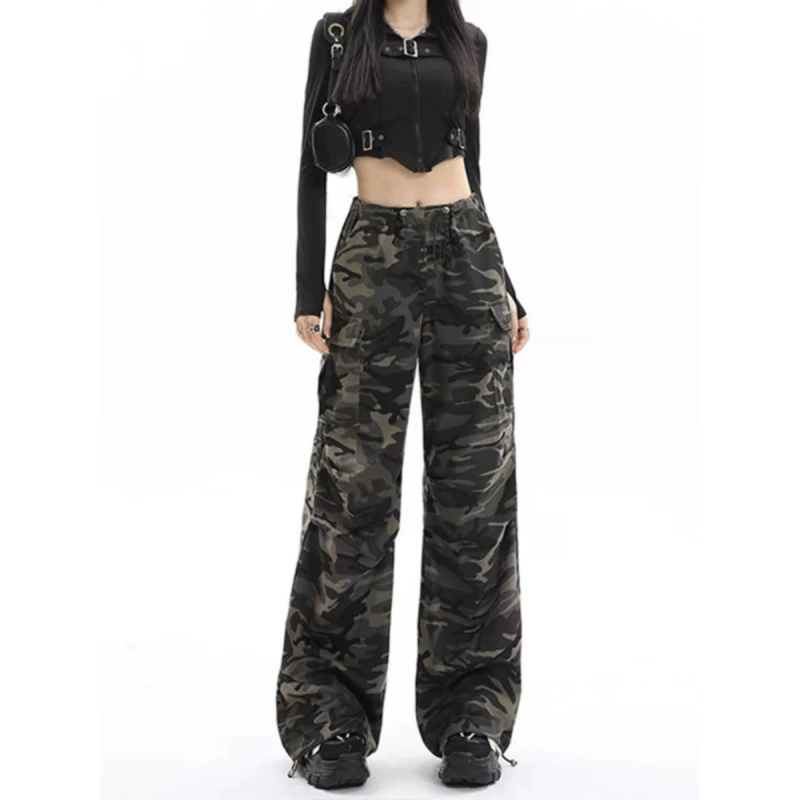 2025 весенний камуфляж с высокой талией