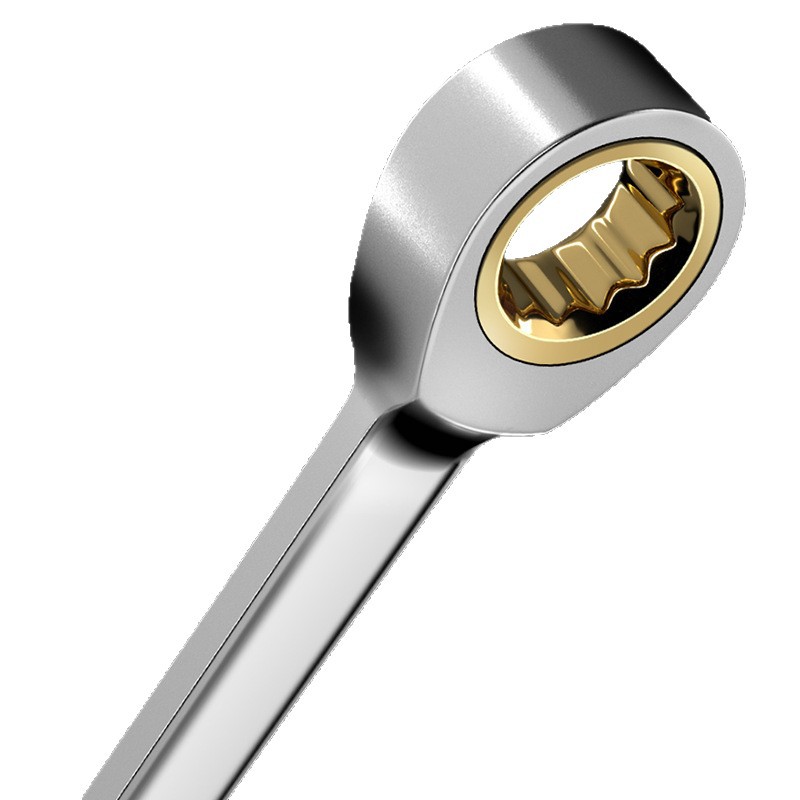 Llave de trinquete combinada 90 dientes 8-32 mm de acero al cromo vanadio bidireccional para reparación automotriz