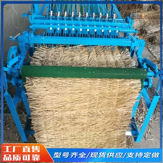 全自动电动草帘编织机工地防寒铺盖草帘加工机器自动切边草苫子机