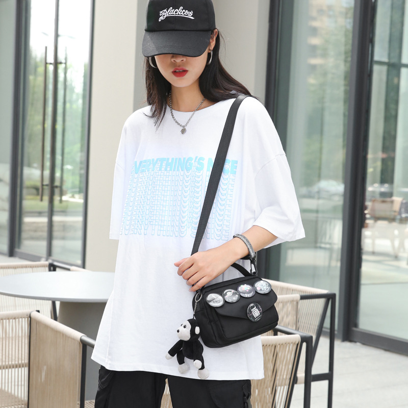 Japonés Harajuku vintage lindo suave lindo perro pequeño bolso de la lona Corea del Sur ins fresco chica bolsa de mensajero