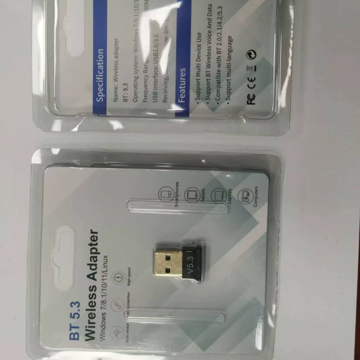 USB5.3 Bluetooth адаптер 5.3 Bluetooth передача ноутбук настольный компьютер беспроводной 5.3 Bluetooth приемник