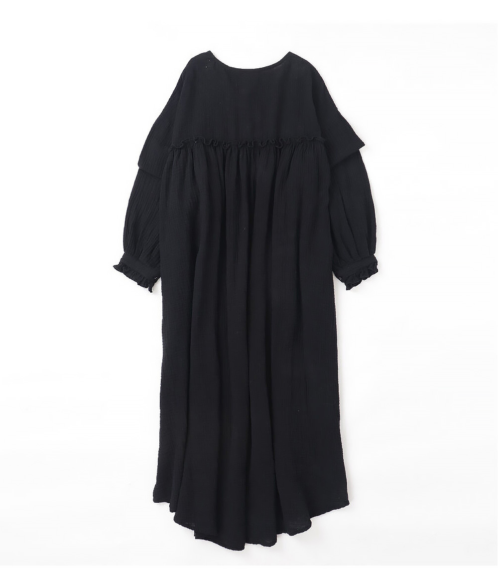 Double Layer Gauze Dress Korean Women Dressing Gown Loose Casual Wooden Ear Stitching Niche Nightdress 9 Double Layer Gauze Dress Korean Women Dressing Gown Loose Casual Wooden Ear Stitching Niche Nightdress