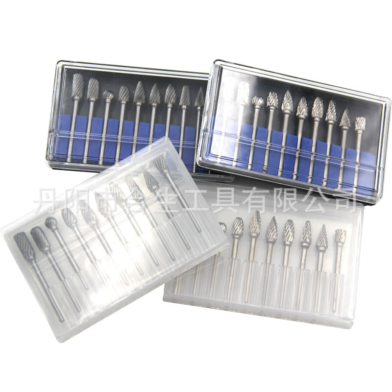 10 шт. Роторный напильник из твердого сплава 3*6 двухзернистая Шлифовальная головка из вольфрамовой стали для электрического шлифования деревообрабатывающий однозернистый шлифовальный напильник