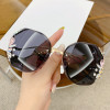 Fashionable sunglasses, sun protection cream, glasses, suitable for import, new collection, 2022, UF-protection, fitted, Korean style