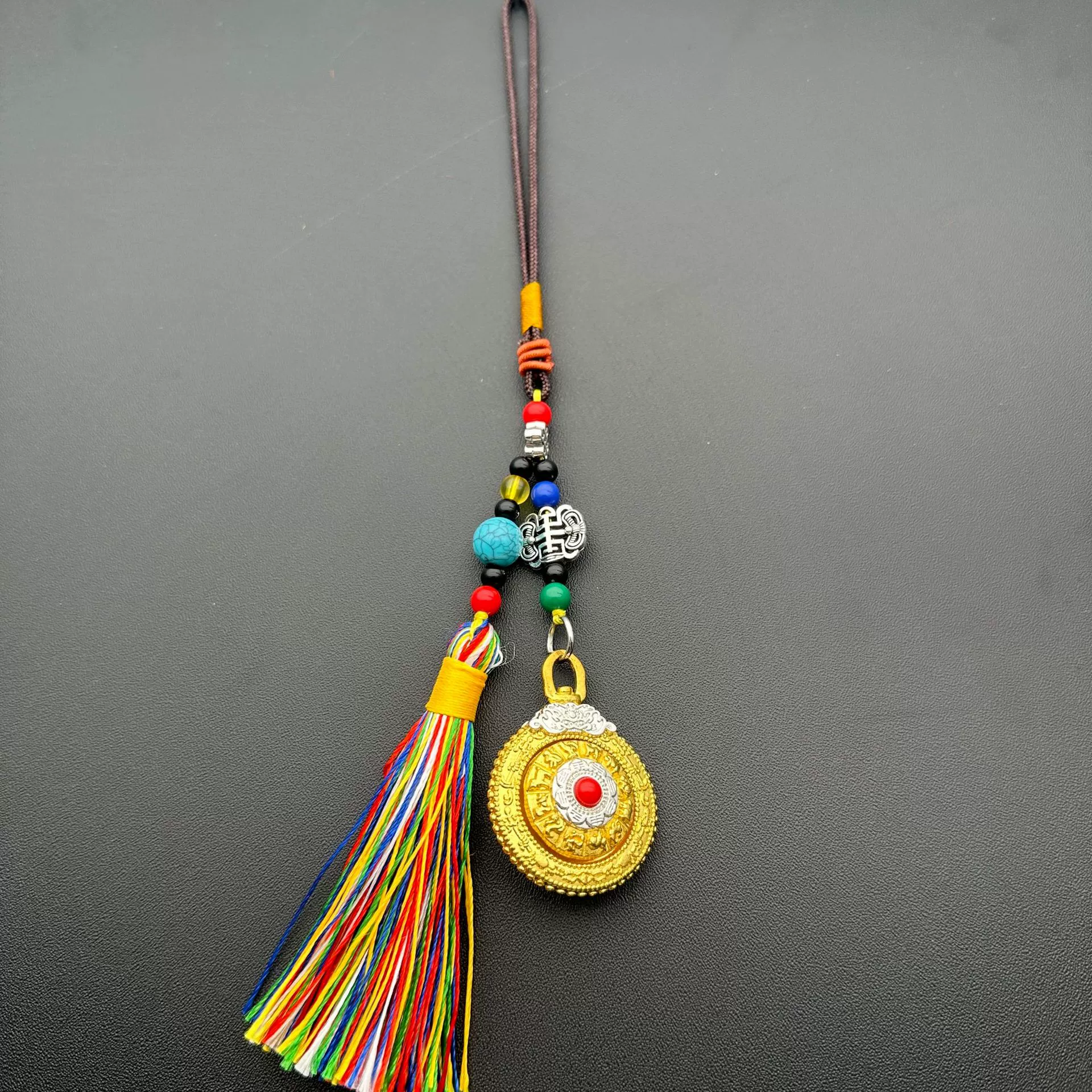 Double-sided ethnic pendant, accessory, Chinese horoscope, ethnic style