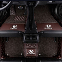 适用现代朗动领动途胜索纳塔悦纳名图ix35伊兰ix25全包汽车脚垫