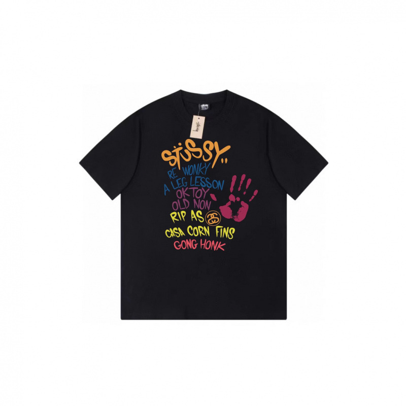 2026 New Model Long-Term In-Stock Stu Short-Sleeve Summer Trendy Brand European and American Style Unisex T-Shirt with Avant-Garde Design Cotton Lettering 2026 New Model Long-Term In-Stock Stu Short-Sleeve Summer Trendy Brand European and American Style Unisex T-Shirt with Avant-Garde Design Cotton Lettering