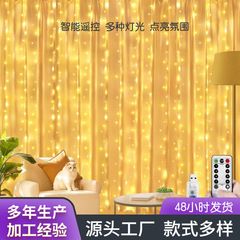 LED铜线窗帘彩灯灯串usb遥控节日led氛围灯带装饰灯