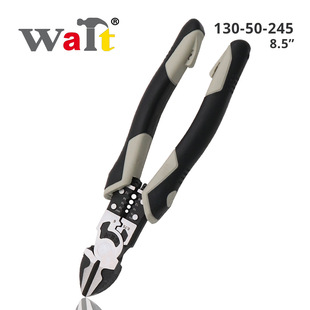 WAIT multi-functional nine-in-one diagonal pliers electrician special multi-functional shear steel wire industrial grade diagonal pliers with spring