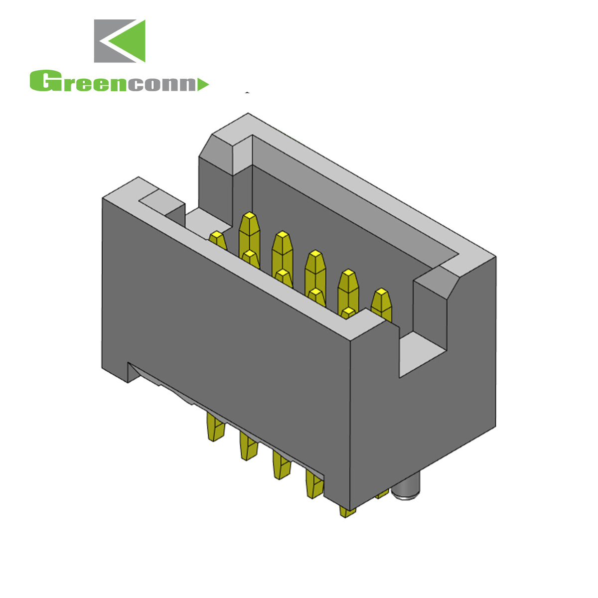 Greenconnl连接器框口连接器1.27间距直针双排Box公头连接器