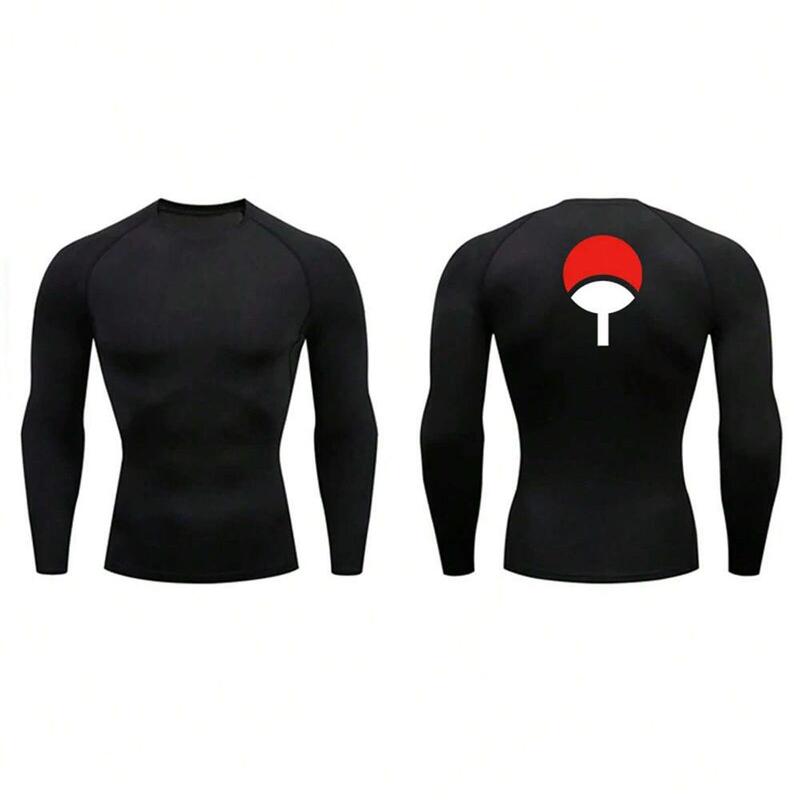 European Size Cross-Border High Street Naruto Print Long-Sleeve T-Shirt Slim Fit Sports Base Layer Breathable Sweat-Wicking Quick-Dry Top European Size Cross-Border High Street Naruto Print Long-Sleeve T-Shirt Slim Fit Sports Base Layer Breathable Sweat-Wicking Quick-Dry Top