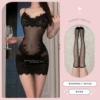 Black Angel | Mesh Skirt + Black Flat Top