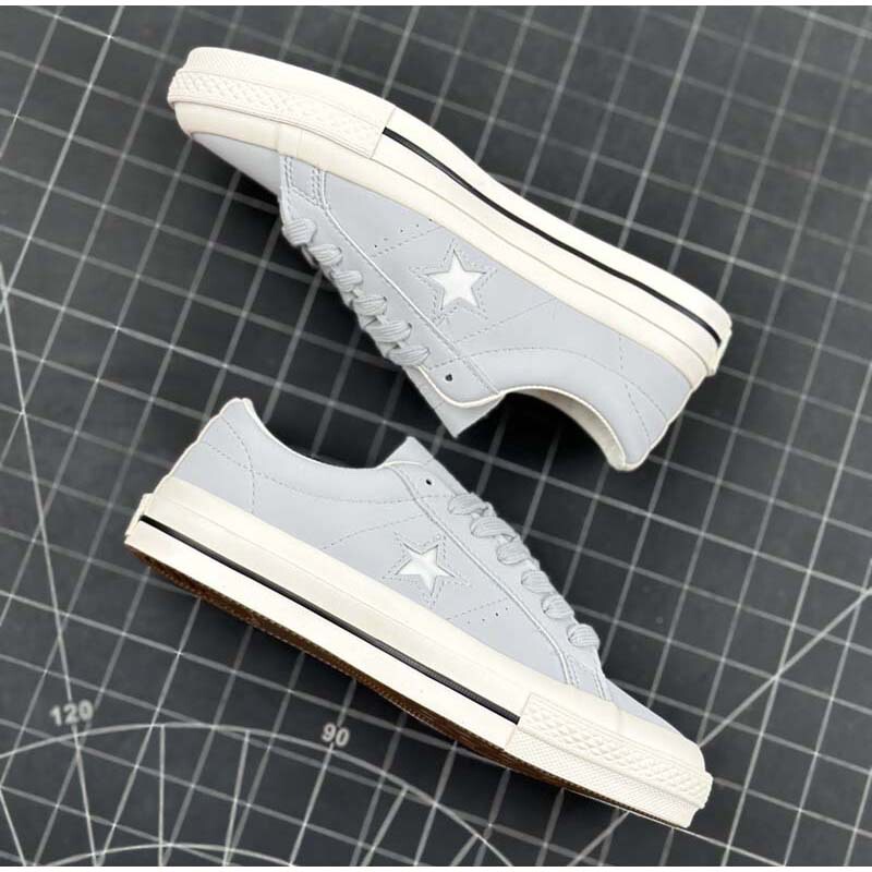 New Retro Frosted Leather Smog Gray Low-top Casual Shoes Couple's Board Shoes
