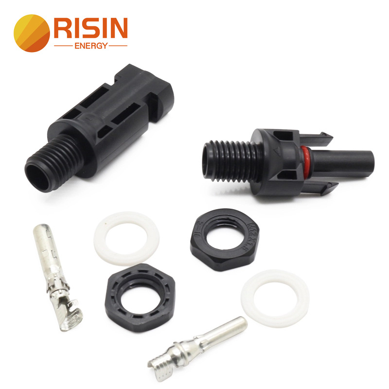 太阳能连接器可接2.5mm2 4mm2 6mm2光伏电缆微型逆变器专用MC4