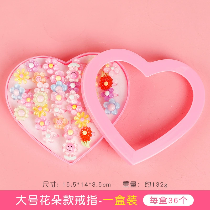 Children's ring, accessory, cartoon plastic storage system for early age, Birthday gift