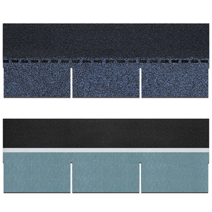Asphalt Tile Single-Layer Self-Adhesive Oilcloth Color Tile Light Steel Villa Wooden House Cement Roof Roof Fiberglass Tile