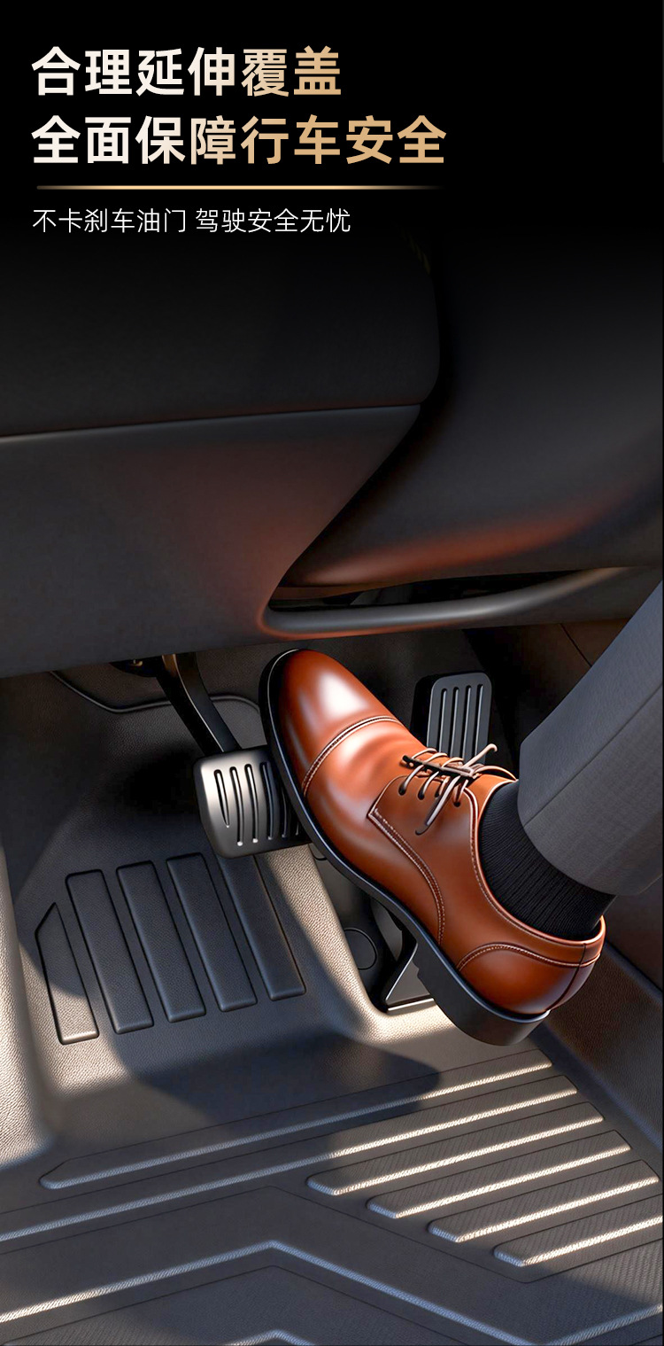 Suitable for Chery Tiggo 8L five-seater, full coverage with threshold carpet, waterproof interior modification TPE car floor mats