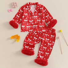 W 34825 Printed Kids Homewear Pajamas ӡ����ͯ˯�� �羳����