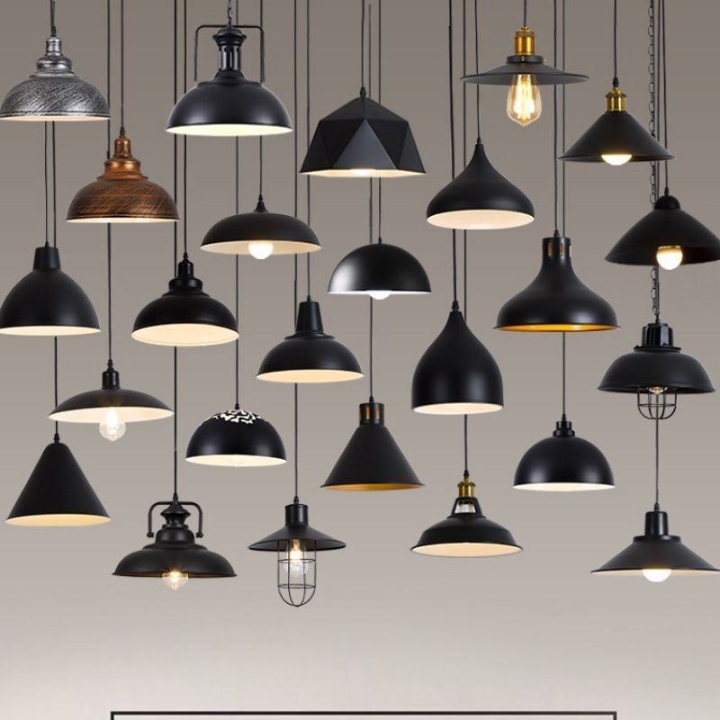 American Retro Industrial Style Single-Head Pendant Light in Black and White, Creative and Unique for Hot Pot Restaurants, Bars, Barbecue Restaurants, and Cafes American Retro Industrial Style Single-Head Pendant Light in Black and White, Creative and Unique for Hot Pot Restaurants, Bars, Barbecue Restaurants, and Cafes