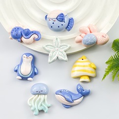 漫画海かわいい動物 diy 樹脂アクセサリー手作りクリーム接着剤ヘアピンビーズペン携帯電話ケース素材