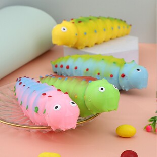Decompression Caterpillar Simulation flour pinch music slug decompression squeeze soft glue children vent small toys consignment