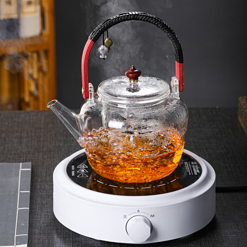 Cooking tea around the stove, glass lifting kettle, thickened steaming tea kettle, electric ceramic stove kettle, household kettle, tea kettle