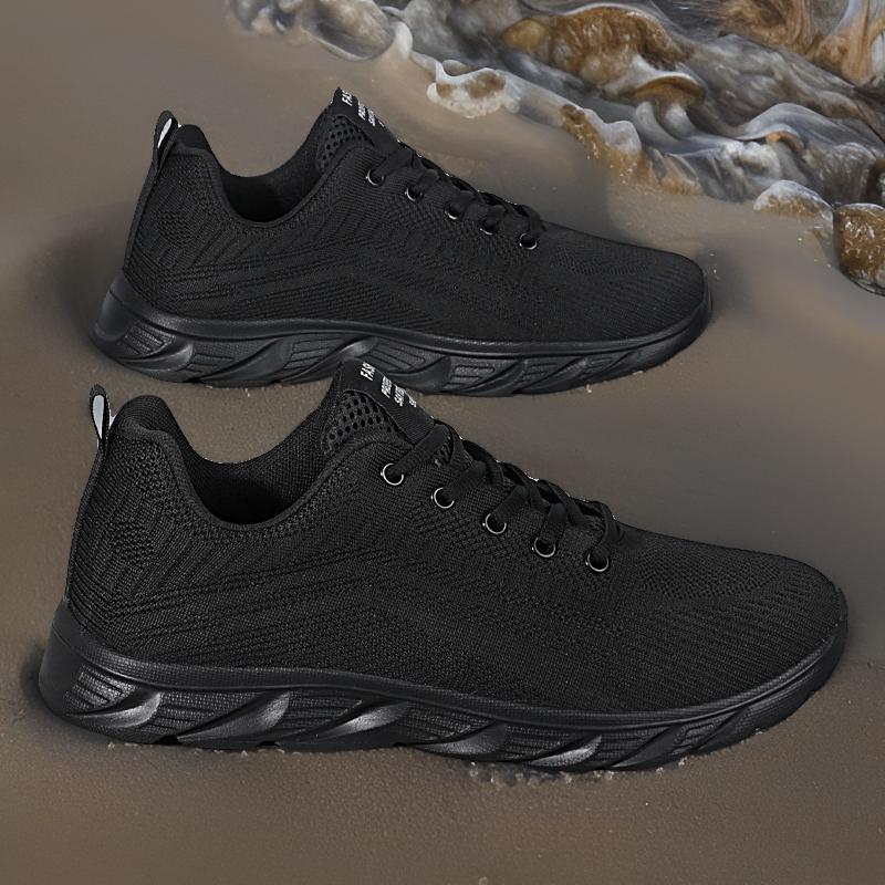 Zapatos para correr para hombre 2025 primavera nuevos zapatos para correr ligeros zapatos de malla transpirables de suela suave antideslizante zapatos deportivos de ocio con absorción de impactos para hombre