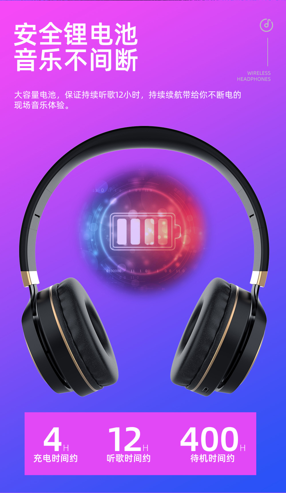 Uzun pil ömrüne sahip sınır ötesi popüler model, öğrenci gürültüsünü azaltan kablosuz başa takılan Bluetooth kulaklık, Huaqiangbei fabrikasından doğrudan satış ve toptan satış