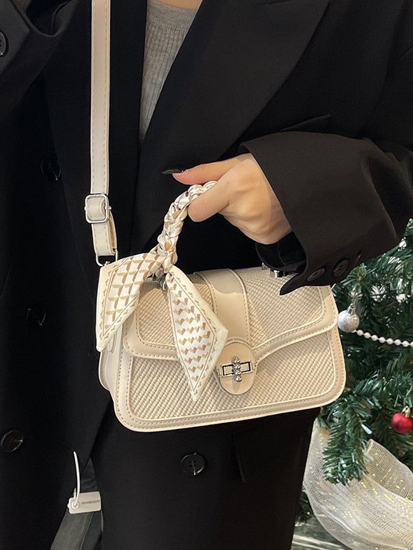 Bolsos para mujer 2025 nuevo estilo costura de color en contraste bolso cuadrado pequeño portátil textura de alta calidad moda moda bolso de mensajero de un solo hombro