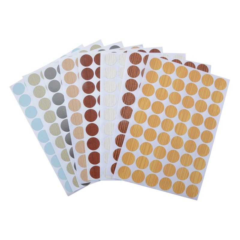 Tres en un anillo de pegatinas de belleza pegatinas de agujero a prueba de polvo embellecer pegatinas rueda excéntrica cubierta fea tornillo agujero Pegatinas de sellado pegatinas de muebles