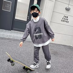 男童秋裝套裝2023新款中大兒童裝春秋款痞帥氣網紅韓版潮酷三件套