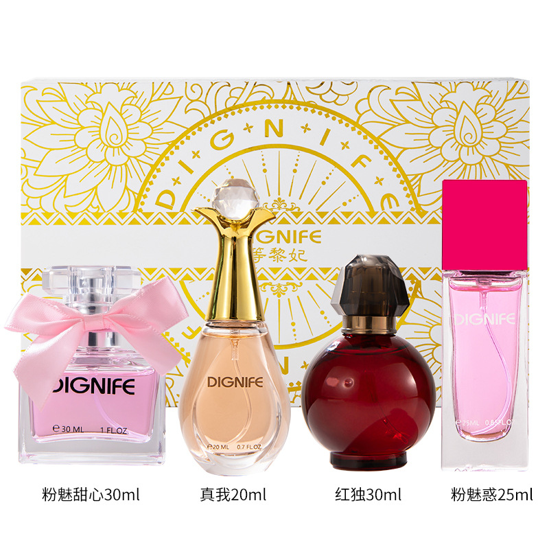 DIGNIFE / Li Fei Red Poison Set de cuatro piezas para hombres y mujeres, caja de regalo, fragancia duradera, fragancia fresca y elegante. image 6