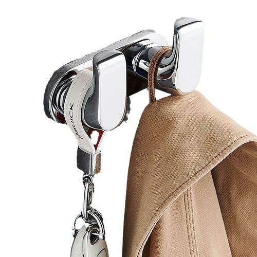 Stainless steel coat hook 304 single hook hotel hook entryway bedroom garment hook bathroom wall-mounted single hook