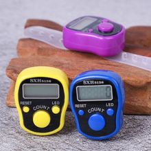 新款计数器电子数显夜光戒指型手动手按记数器指环人流量点数器