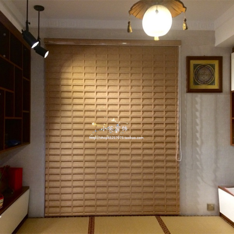 Korean double-deck Sophie thickening Belt La curtain sunshade Dimming Rolling curtain wholesale Customized curtain