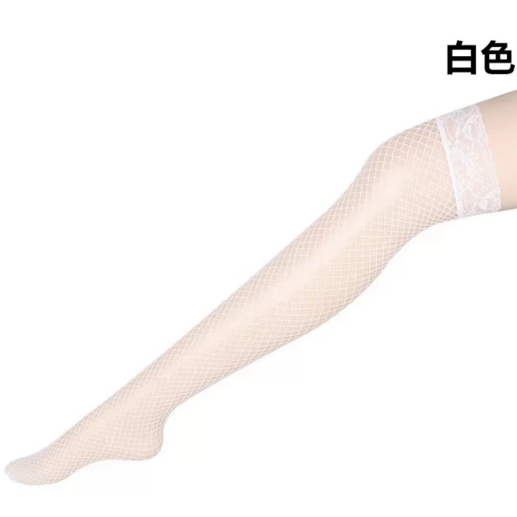 Medias de malla de fiesta de solteros, bar, club, medias de red de pesca sexy, encaje, medias de red de rodilla