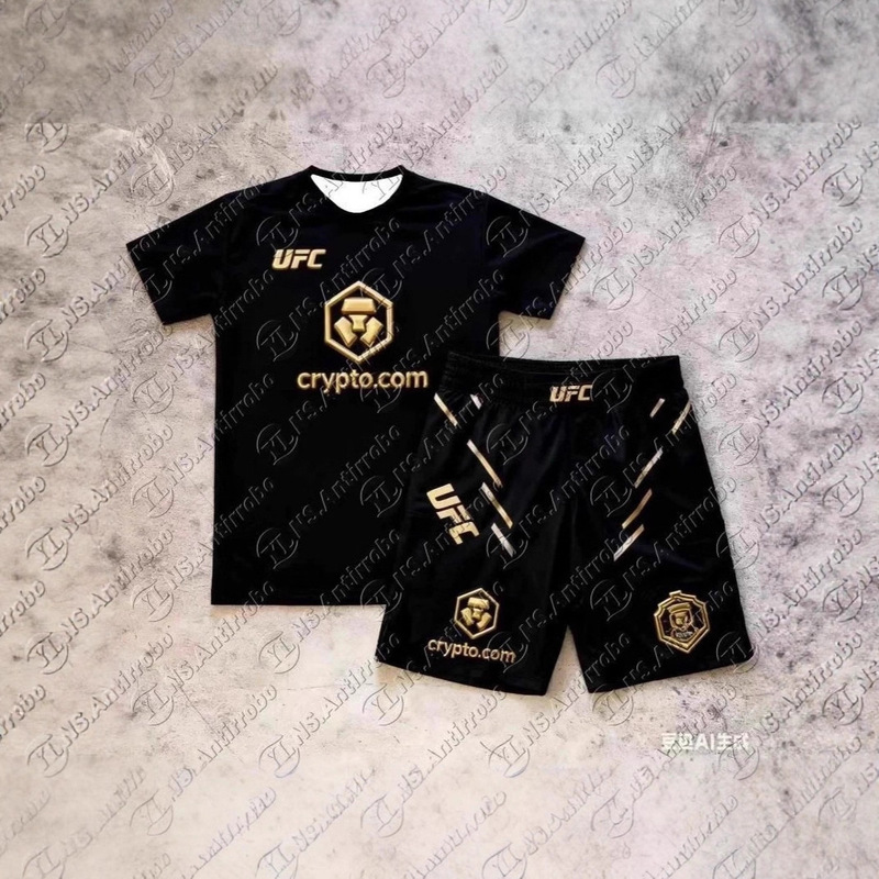 Amazon Hot Selling 2025 Men's Suit Summer New 3D Printed Men's Thin Ufc Sportswear