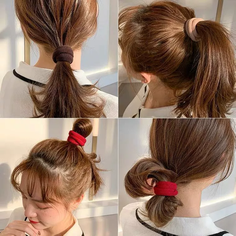Elastic hair rope for elementary school students, case, ponytail, Korean style