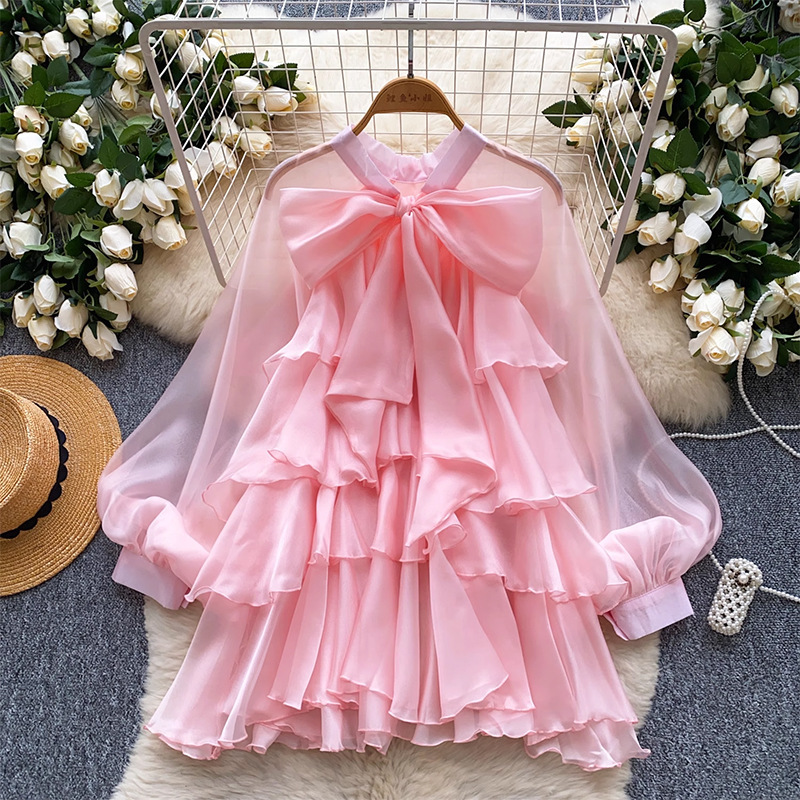 French Retro Style Lantern Sleeve Shirt for Women, Summer Ruffled Butterfly Collar Design, Gentle Atmosphere, Trendy Lady Top