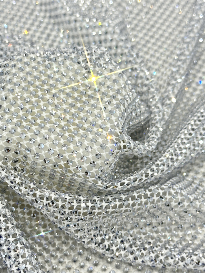 Transfronterizos amazónicos de moda de alta calidad, ropa de mangas largas de diamante de alta densidad, tela de diamante caliente de alta densidad